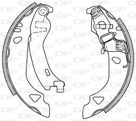 OPEN PARTS Piduriklotside komplekt BSA2131.00